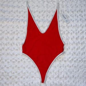Bay Red Retro One-Piece by Chooks LA